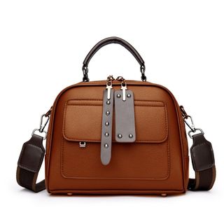 Túi xách nữ kẹp nách đeo chéo da gạo cỡ lớn nhiều ngăn dây đeo bản to K656