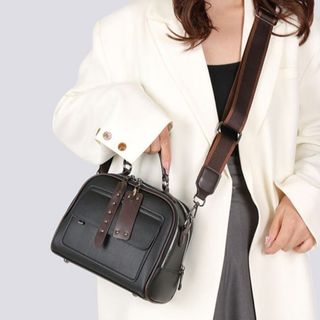 Túi xách nữ kẹp nách đeo chéo da gạo cỡ lớn nhiều ngăn dây đeo bản to K656