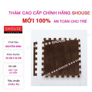Thảm Xốp Ghép Mặt Lông Nỉ lót sàn vải phòng ngủ tấm phòng khách chân giường bàn trang điểm 30x30cm