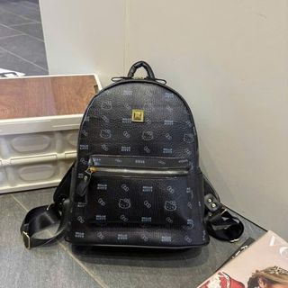 Balo da thời trang quai to có đệm mút đi học, ba lô đi chơi họa tiết hình mèo kitty K716