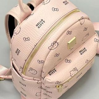 Balo da thời trang quai to có đệm mút đi học, ba lô đi chơi họa tiết hình mèo kitty K716