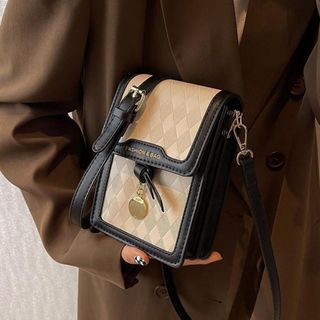 Túi xách nữ kẹp nách đeo chéo cốp điện thoại ô trám đồng xu K89