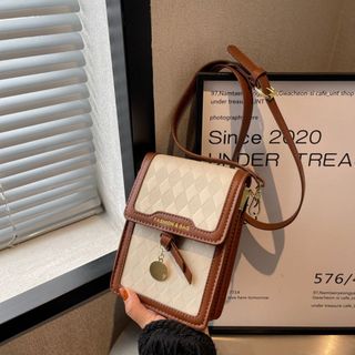 Túi xách nữ kẹp nách đeo chéo cốp điện thoại ô trám đồng xu K89