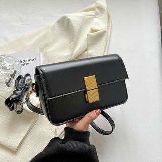 Túi xách nữ kẹp nách đeo chéo khóa vuông da trơn 3 ngăn cao cấp K540