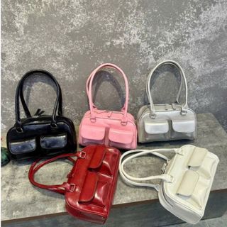 Túi xách nữ kẹp nách đeo chéo da nhăn bóng quai hộp ngoài kích thước lớn K520