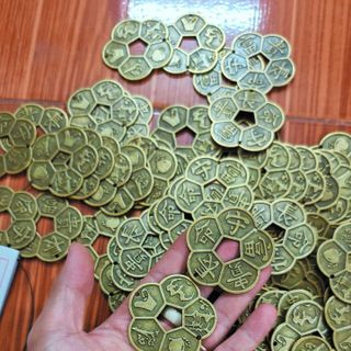Đồng xu hoa mai kim tiền giá sỉ