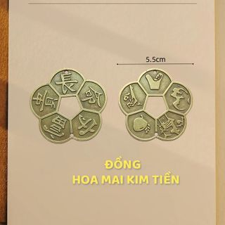 Đồng xu hoa mai kim tiền giá sỉ