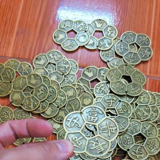 Đồng xu hoa mai kim tiền giá sỉ