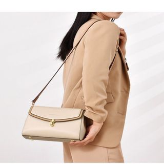 Túi xách nữ kẹp nách đeo chéo khoá bút 3 ngăn da trơn cao cấp K483