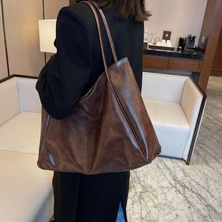 Túi xách nữ kẹp nách da bóng 2 quai kích thước lớn size 42cm K764