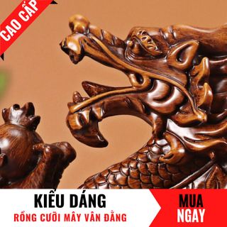Tượng Rồng Con Giáp May Mắn Trang Trí Phong Thủy Cao 29cm