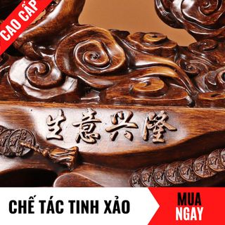 Tượng Rồng Con Giáp May Mắn Trang Trí Phong Thủy Cao 29cm