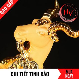 Tượng Dê Tam Dương Bằng Vàng Cát Mỹ Nghệ Cao 38cm