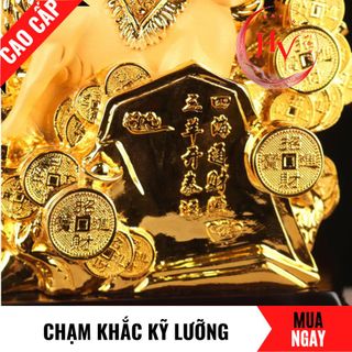 Tượng Dê Tam Dương Bằng Vàng Cát Mỹ Nghệ Cao 38cm