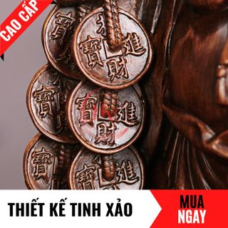 Tượng Phật Di Lặc Cưỡi Long Quy Trang Trí Phong Thủy Cao 23cm