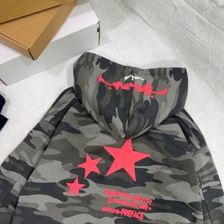 Áo khoác Hoodie nỉ họa tiết camo