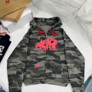 Áo khoác Hoodie nỉ họa tiết camo