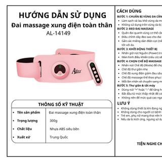 ĐAI MASSAGE XUNG ĐIỆN TOÀN THÂN AL-14149