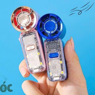 QUẠT TÍCH ĐIỆN MINI TỐC ĐỘ CAO KIÊM ĐÈN LED