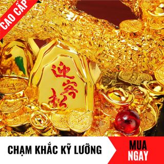 Tượng Cây Chiêu Tài Kim Tiền Trang Trí Phong Thủy Cao 28cm
