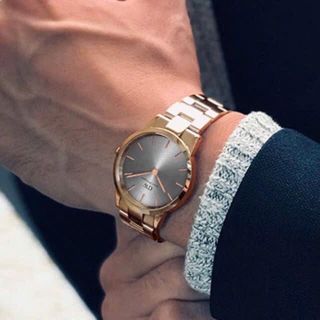ĐỒNG HỒ NAM NỮ CAO CẤP D WELLINGTON ICONIC LINK GOLD ROSE MẶT XÁM FULLBOX