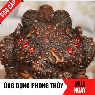 Tượng Cóc Linh Vật Chiêu Tài Trang Trí Phong Thủy Cao 20cm