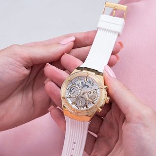ĐỒNG HỒ NỮ CAO CẤP GUECS ECO FRIENDLY DÂY TRONG CHONOGRAP