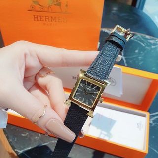 ĐỒNG HỒ NỮ CAO CẤP HERMET DÂY DA NIỀNG TRƠN VÀNG