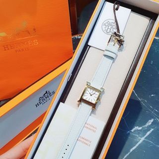 ĐỒNG HỒ NỮ CAO CẤP HERMET DÂY DA NIỀNG TRƠN VÀNG