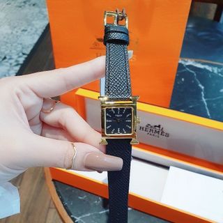 ĐỒNG HỒ NỮ CAO CẤP HERMET DÂY DA NIỀNG TRƠN VÀNG