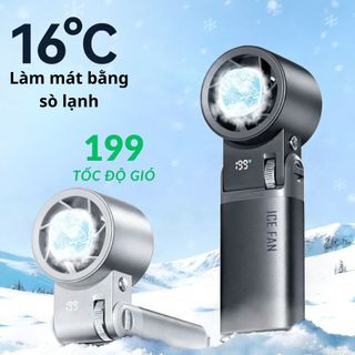 Quạt mini cầm tay JF181 vỏ nhôm cao cấp – Có sò lạnh làm mát tức thì