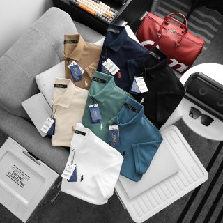 Áo thun polo nam. Chất cotton sớ cá mập vải nhập , k quá dầy cũng k quá mỏng.