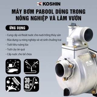 Máy bơm PABOOL dùng trong nông nghiệp và làm vườn KOSHIN