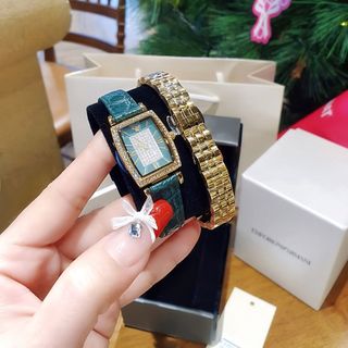 SĂN SALE LỚN SET ĐỒNG HỒ NỮ CAO CẤP ATMANY FULLBOX TẶNG DÂY DA