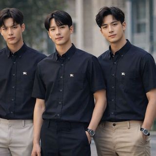 SƠMI NAM TAY NGẮN.  Chất cotton formal shirt dư xịn.