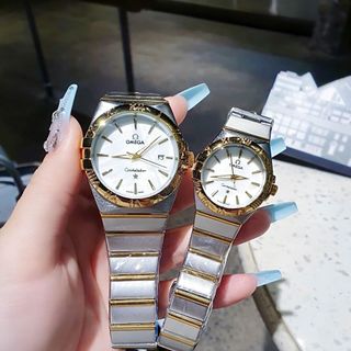 SĂN SALE LỚN ĐỒNG HỒ NAM NỮ TRUNG CẤP OMAGE VIỀN BEZEL KHOÁ BƯỚM