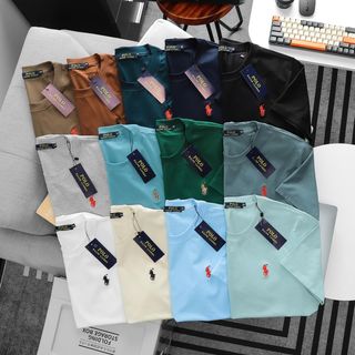 Áo thun nam. Chất thun cotton 4c mềm mịn, thấm hút tốt. Logo thêu tỉ mỉ, tem tag chuẩn.