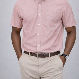 SƠ MI NAM TAY NGẮN  NEW. Chất Cotton Lụa mền mịn. Cao Cấp.