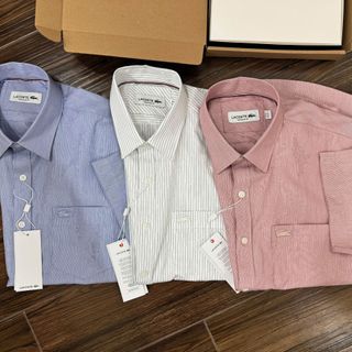 SƠ MI NAM TAY NGẮN  NEW. Chất Cotton Lụa mền mịn. Cao Cấp.