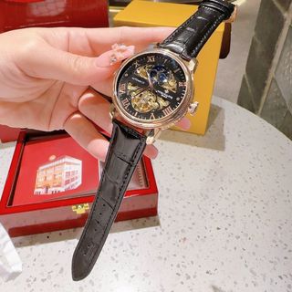 SĂN SALE ĐỒNG HỒ NAM TRUNG CẤP PATEC DÂY DA SỐ LA MÃ VẠCH MÁY CƠ