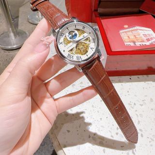 SĂN SALE ĐỒNG HỒ NAM TRUNG CẤP PATEC DÂY DA SỐ LA MÃ VẠCH MÁY CƠ