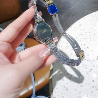 SĂN SALE ĐỒNG HỒ NỮ THỜI TRANG PENDY DÂY DEMI MẶT ĐEN SỐ HỘT MÀU