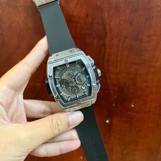 SALE BỎ MẪU ĐỒNG HỒ NAM TRUNG CẤP HUPOT DÂY DA MẶT CN