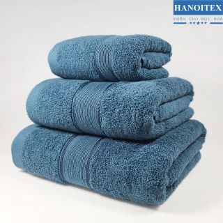 Khăn Tắm Khăn Gội Đầu Khăn Lau Mặt Dùng Cho Gia Đình Spa Khách Sạn 100% Cotton Thấm Hút Không Ra Màu