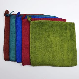 Combo 10c Khăn Lau Ôtô Microfiber Loại Dày 30x50cm, Mềm Mịn, Siêu Thấm Nước