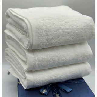 Khăn Tắm Trắng Khách Sạn 60x120cm, Sợi Cotton Xuất Dư, nặng 300g