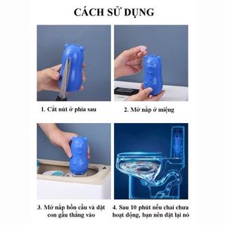 Chai thả bồn cầu hình heo cute ( có hộp )