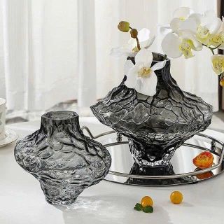 BÌNH CẮM HOA THỦY TINH MÀU DECOR 23CM DIAMOND (T12)