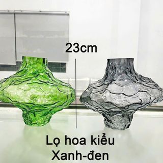 BÌNH CẮM HOA THỦY TINH MÀU DECOR 23CM DIAMOND (T12)