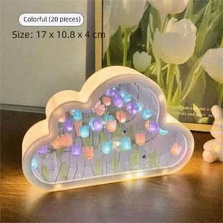 (HĐ) ĐÈN NGỦ DIY ĐÁM MÂY HOA TULIP